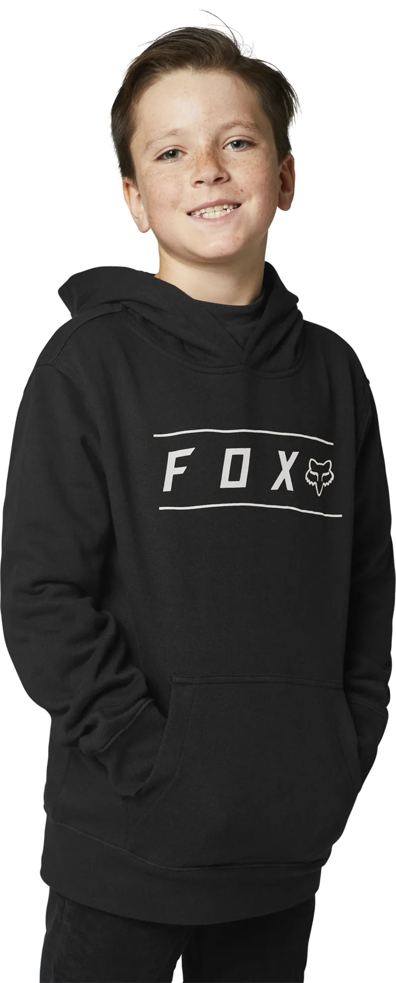 Fox Youth Pinnacle Pullover Fleece Black/White