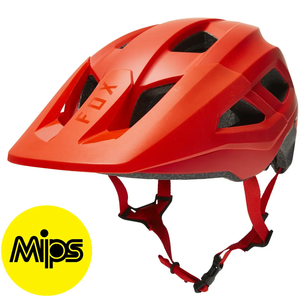 Image of Fox Mainframe Youth MIPS MTB Helmet Flo Red
