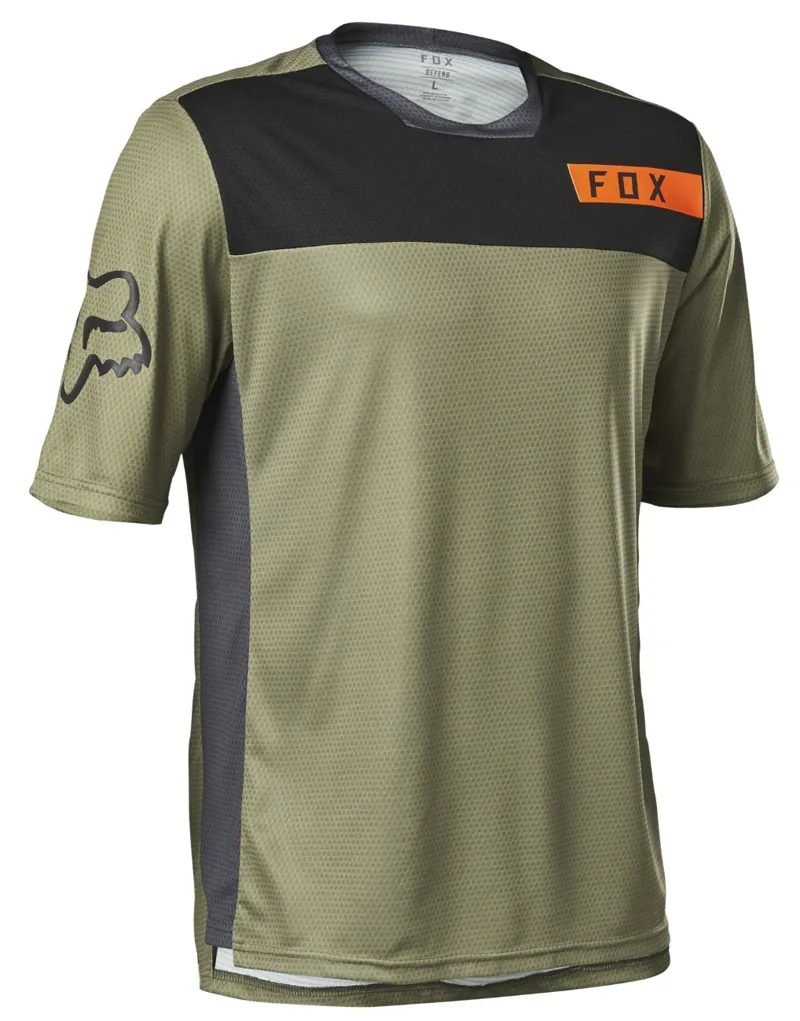 Fox Defend Moth SS MTB Jersey Bark