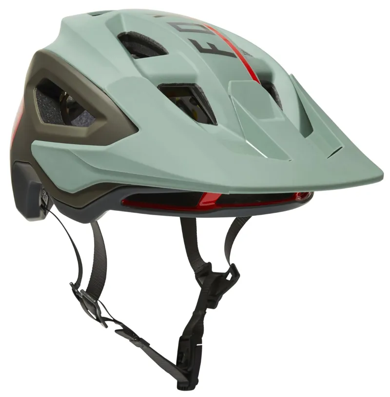Fox Speedframe Pro MIPS MTB Helmet Blocked Eucalyptus-1