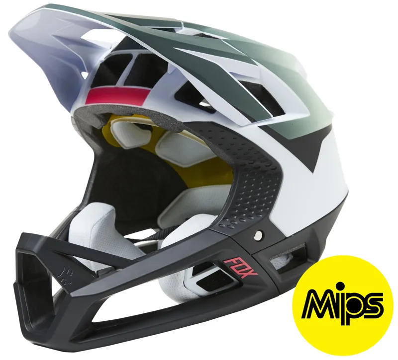 Fox Proframe Vow MIPS FullFace MTB Helmet White-1