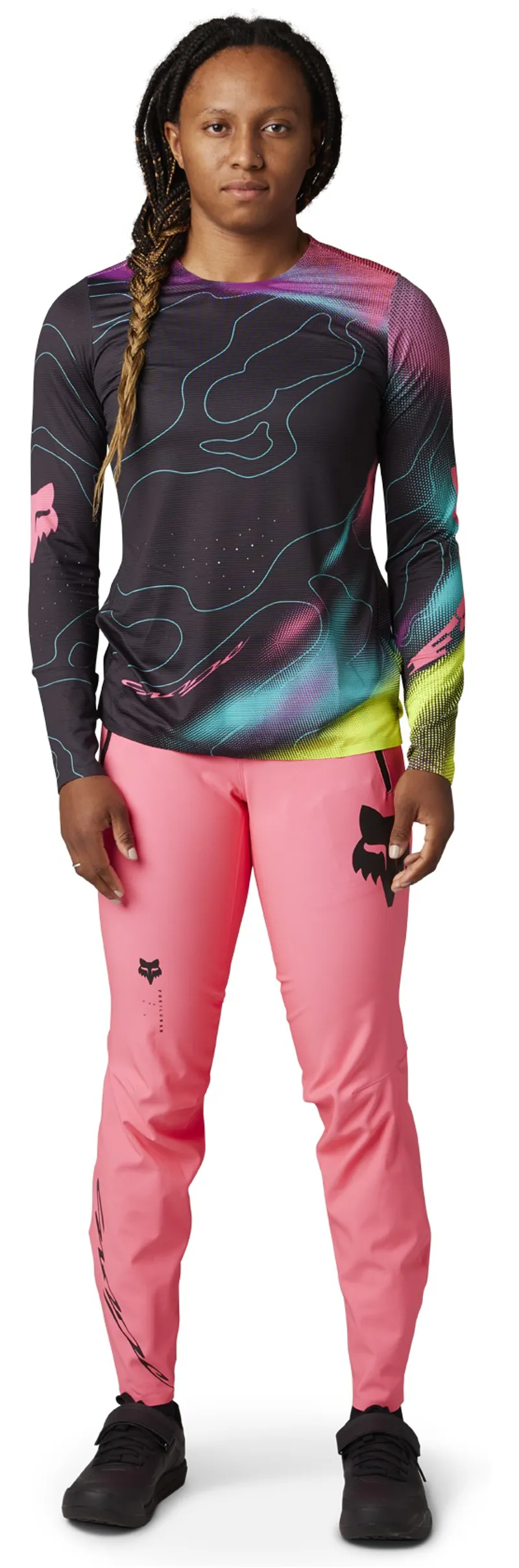 Fox Flexair Lunar Womens MTB Pants Pink-1