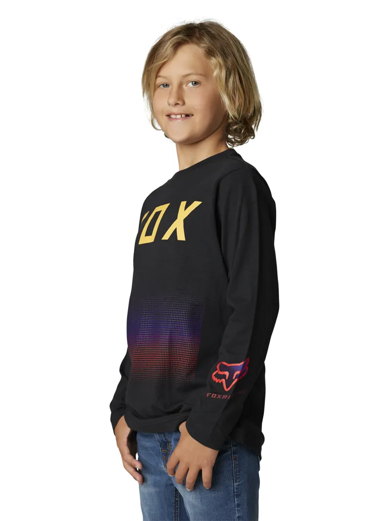 Fox Youth FGMNT LS Tee Black-2