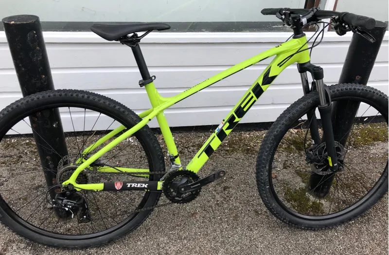 trek mountain bike neon green