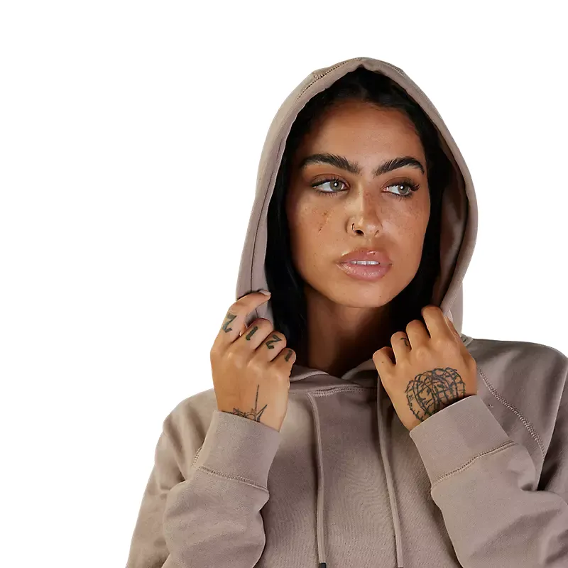 Fox Womens Level Up Pullover Hoodie Taupe-8