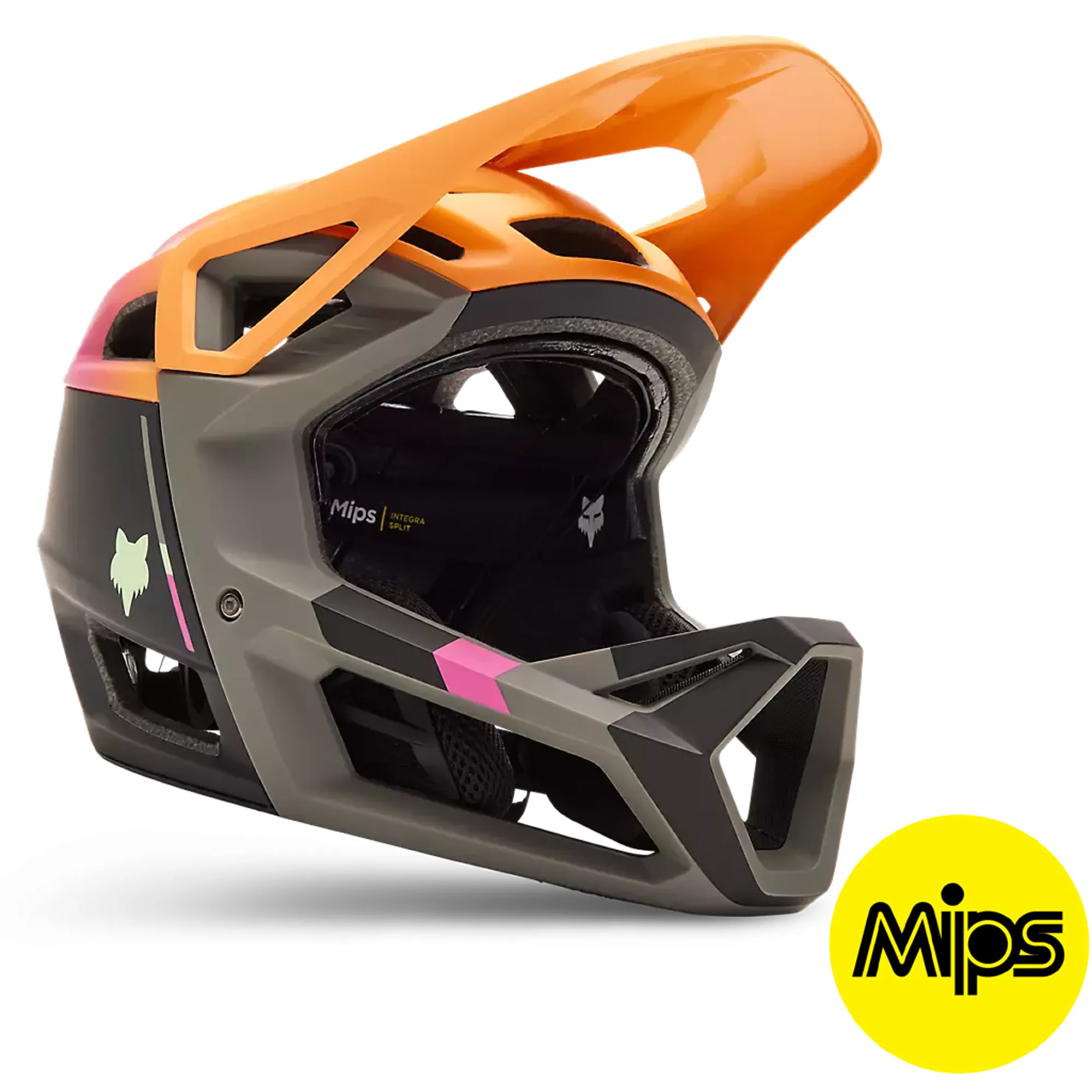 Fox ProFrame RS MIPS FullFace MTB Helmet Clyzo Orange