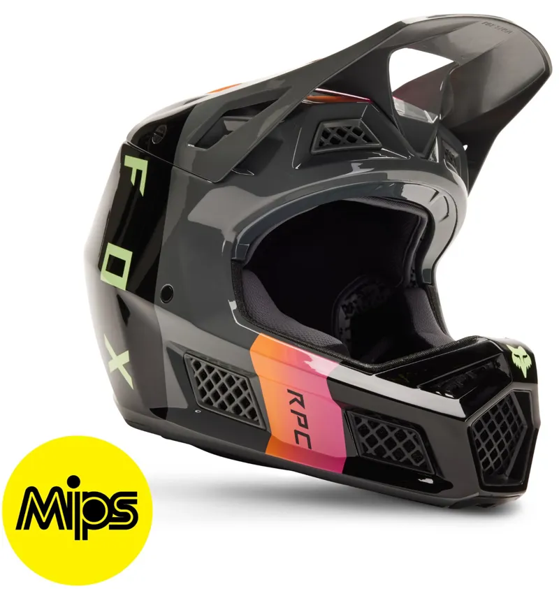 Fox Rampage Pro Carbon MIPS FullFace MTB Helmet REEZ Pewter
