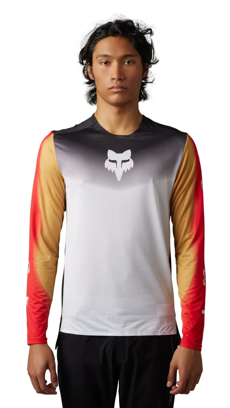 Fox Flexair Novah LS MTB Jersey Black/White-1