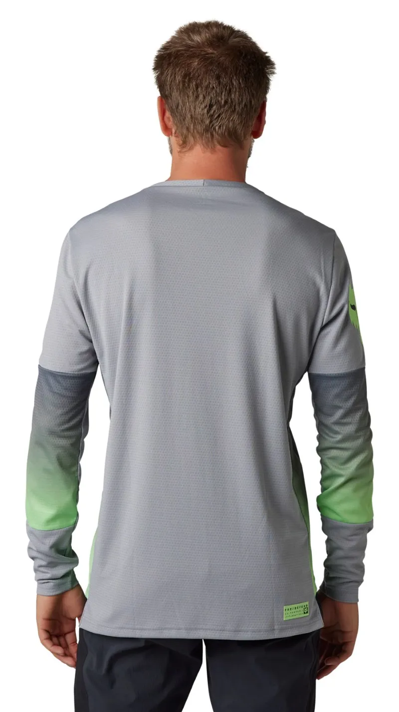 Fox Defend CEKT LS MTB Jersey Light Grey-2