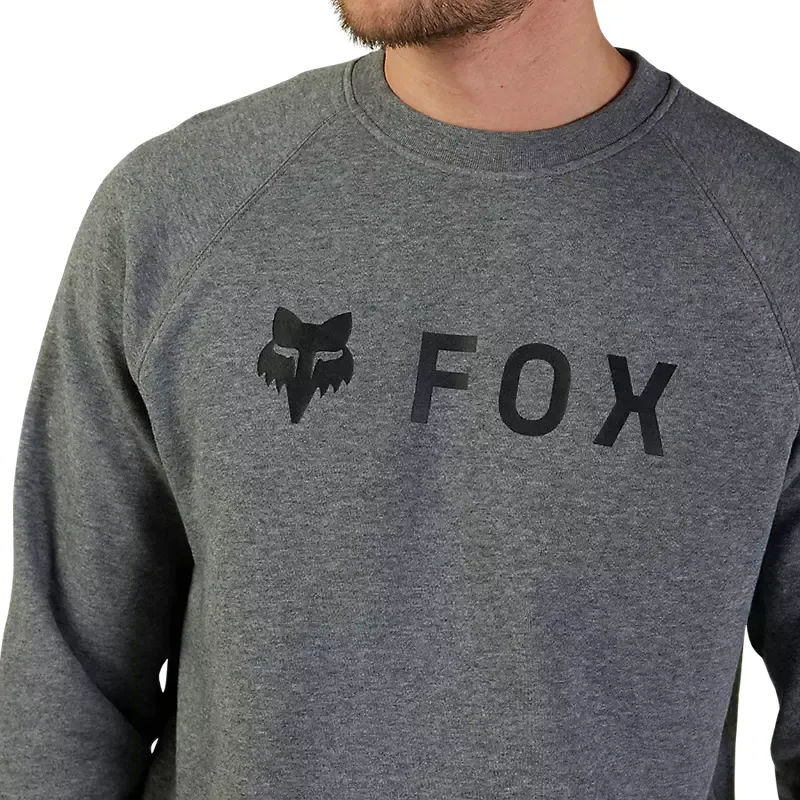 Fox Absolute Crew Fleece Sweatshirt Heather Graphite Grey-4