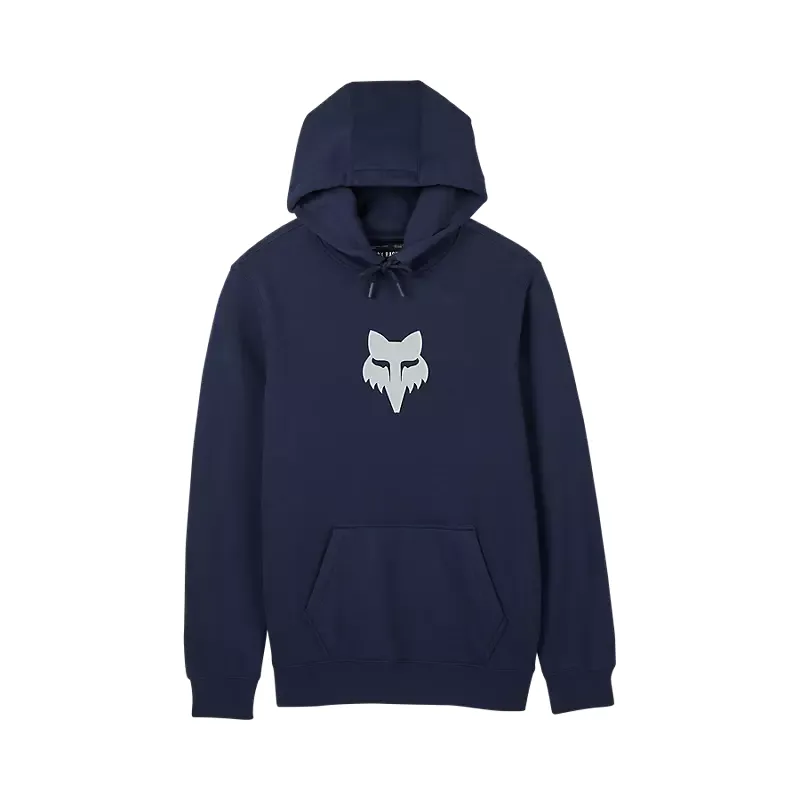 Fox Fox Head Fleece Pullover Hoodie Midnight Blue