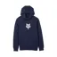 Fox Fox Head Fleece Pullover Hoodie Midnight Blue