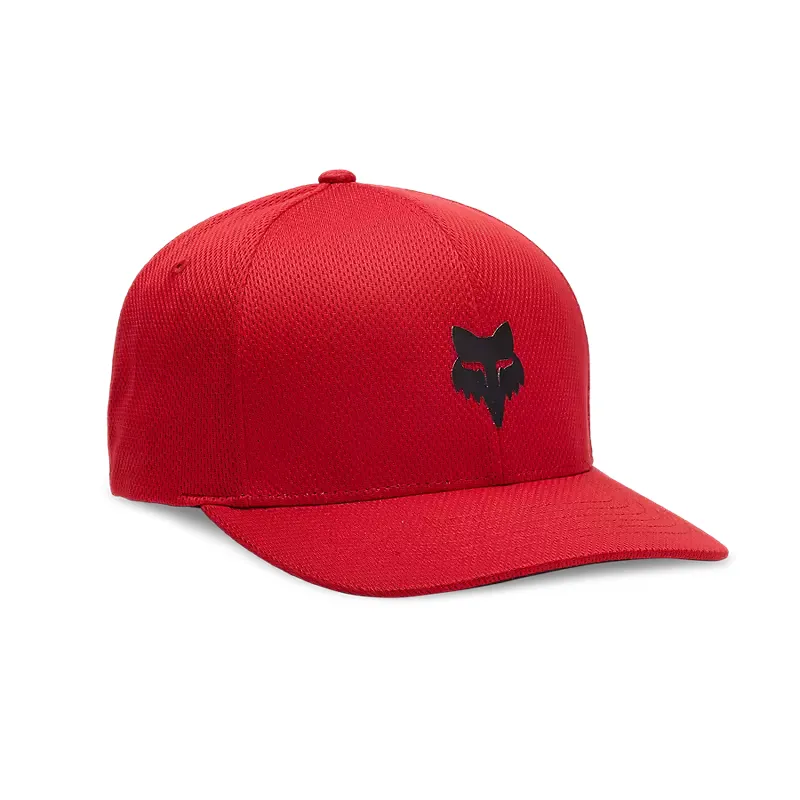 Fox Fox Head Tech Flexfit Hat Flame Red