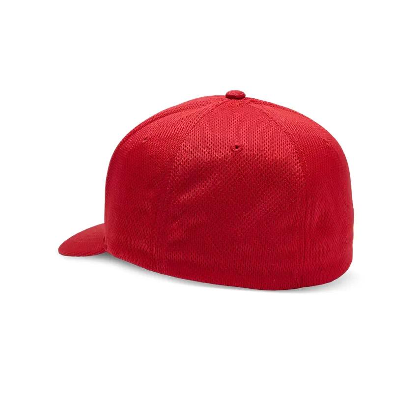 Fox Fox Head Tech Flexfit Hat Flame Red-1