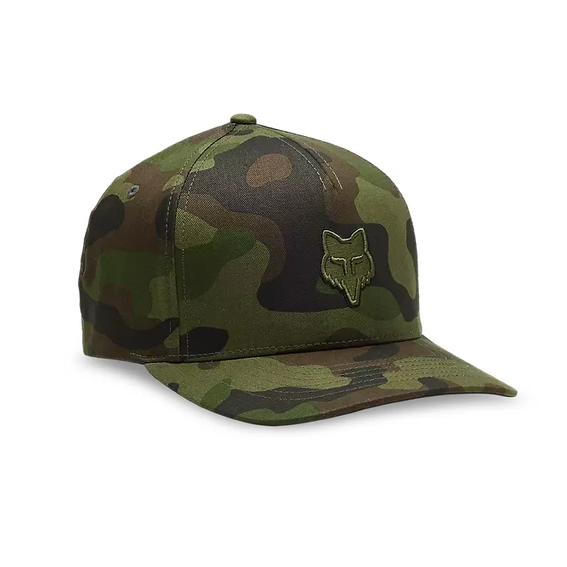 Fox Fox Head Flexfit Hat Green Camo