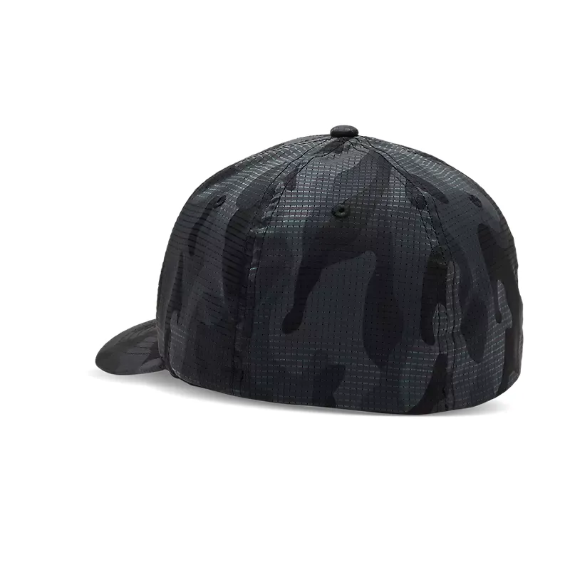 Fox Fox Head Camo Tech Flexfit Hat Black Camo-1