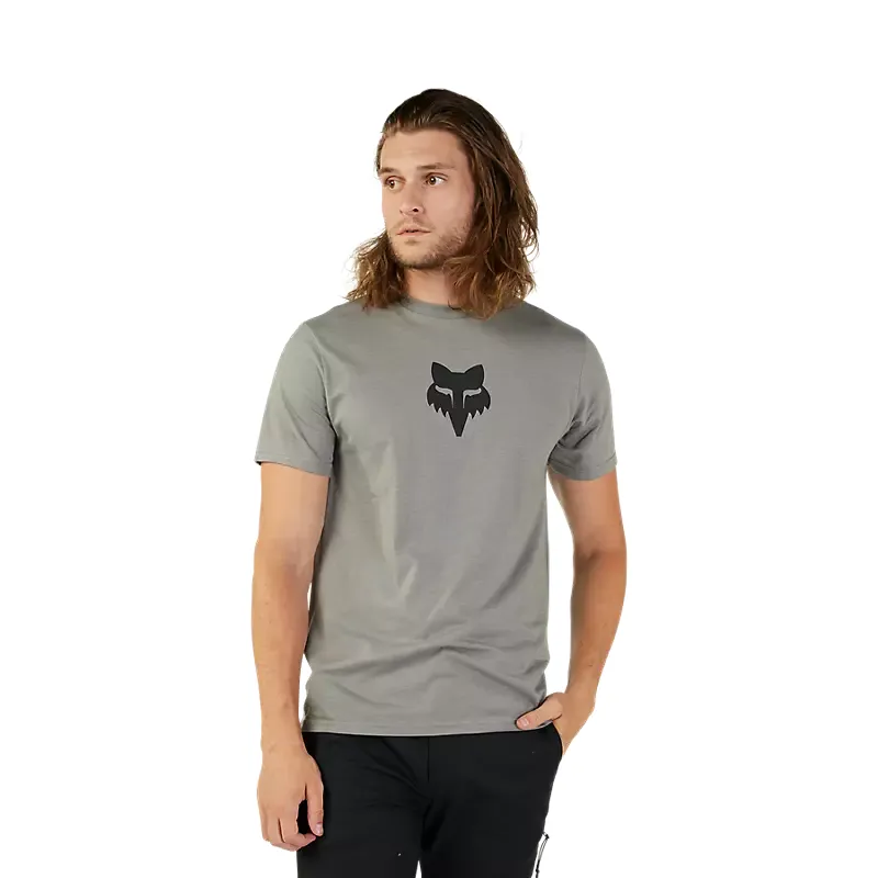 Fox Fox Head Premium Short Sleeve Tee Heather Graphite Grey-3