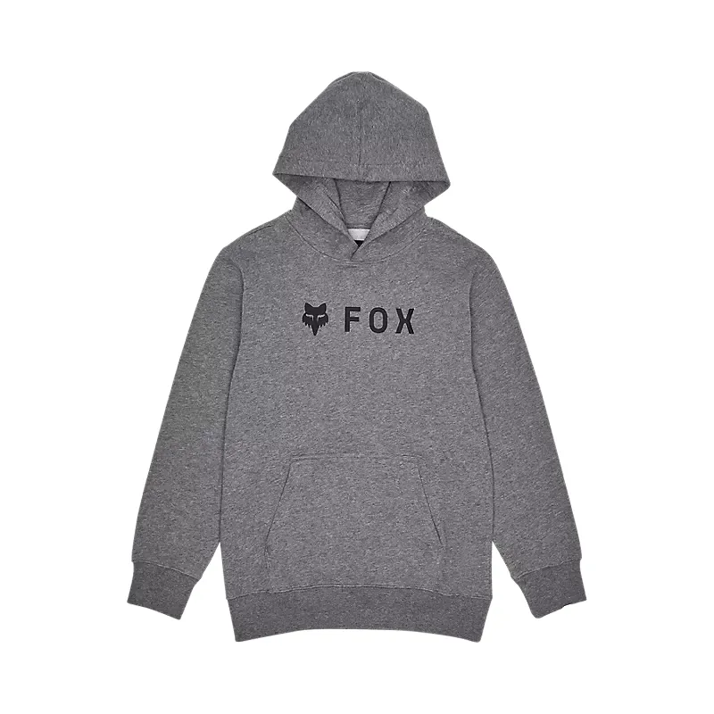 Fox Absolute Youth Pullover Fleece Hoodie Heather Graphite Grey