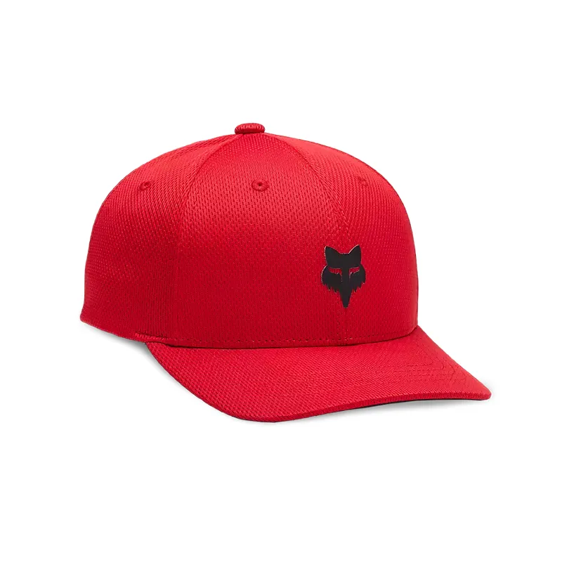 Fox Youth Lithotype 110 Snapback Hat One Size Flame Red