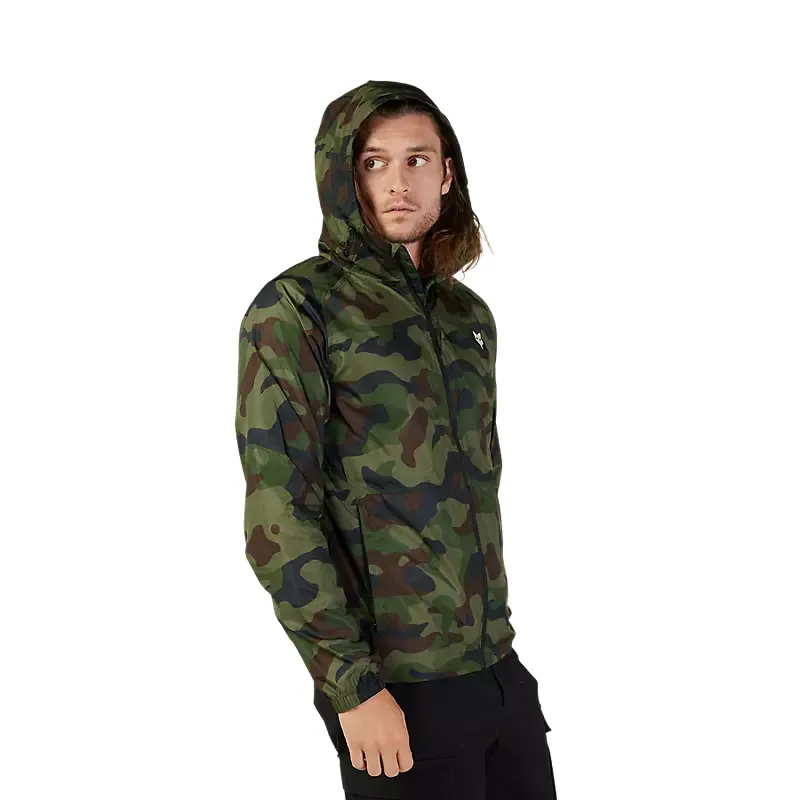 Fox Fox Head Camo Windbreaker Jacket Green Camo-10