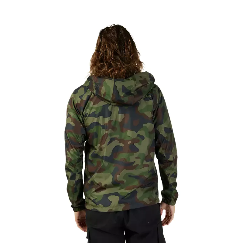 Fox Fox Head Camo Windbreaker Jacket Green Camo-2