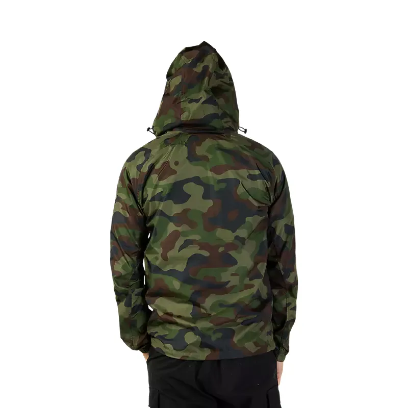 Fox Fox Head Camo Windbreaker Jacket Green Camo-4