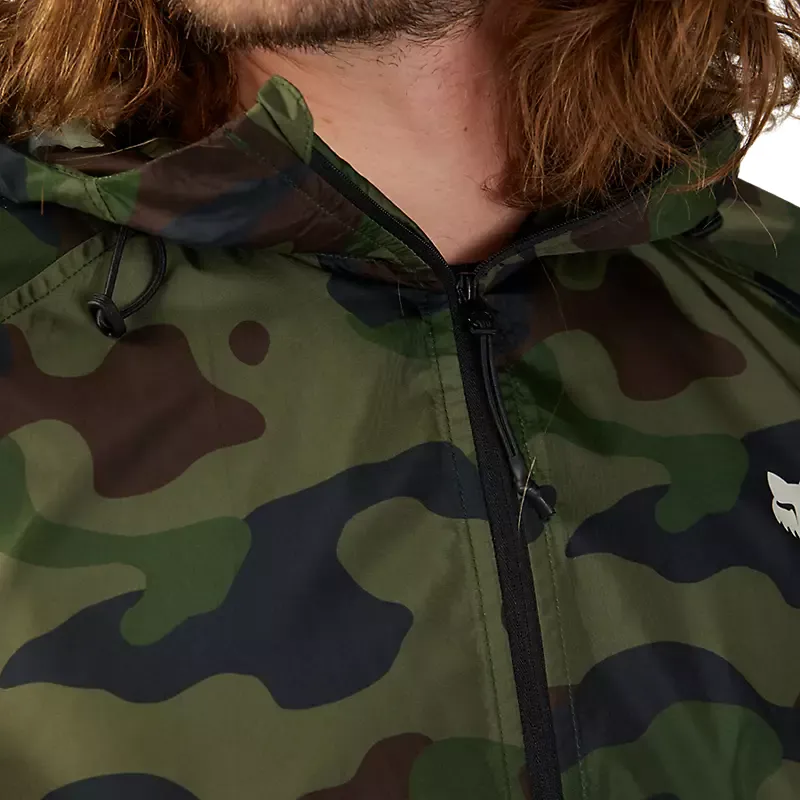 Fox Fox Head Camo Windbreaker Jacket Green Camo-7