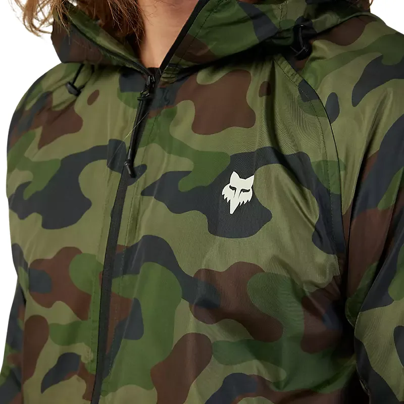 Fox Fox Head Camo Windbreaker Jacket Green Camo-8