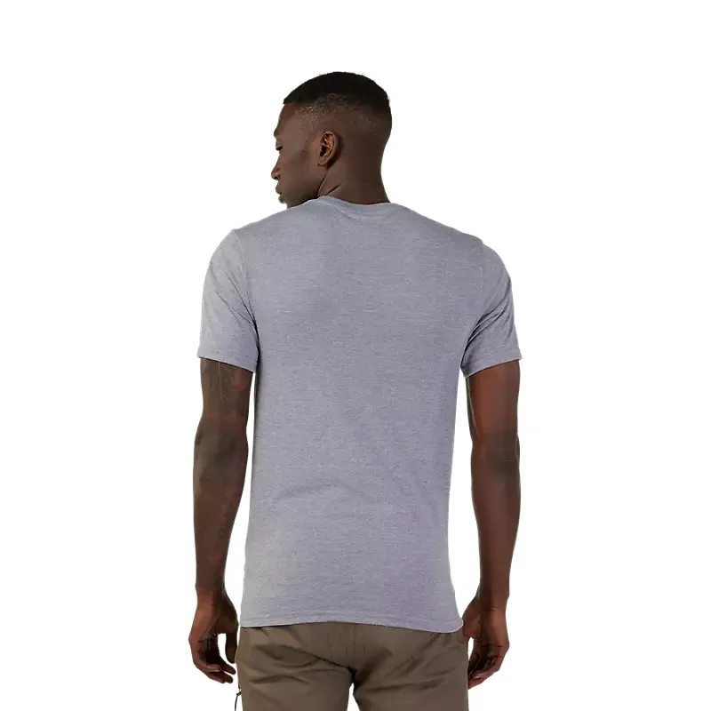 Fox Wordmark Tech Short Sleeve Tee Heather Graphite Grey-2