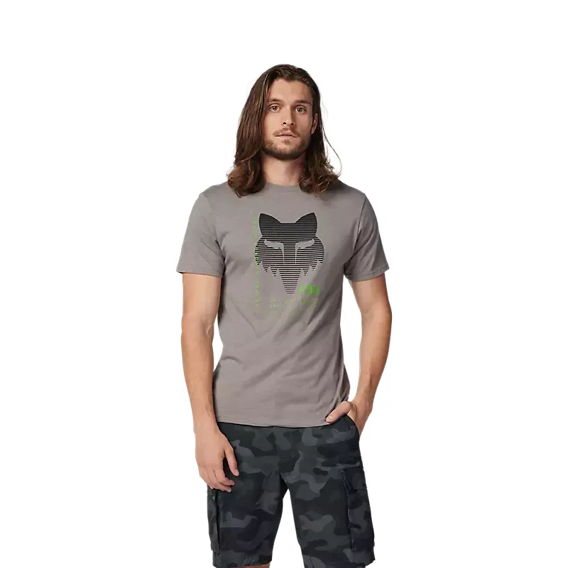 Fox Dispute Premium Short Sleeve Tee Heather Graphite Grey-2