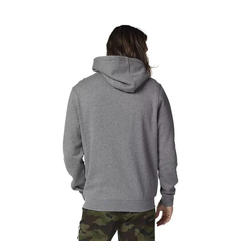 Fox Scans Pullover Hoodie Heather Graphite Grey-3