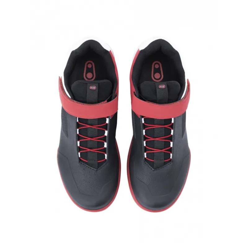 Crank Brothers Stamp SpeedLace Flat MTB Shoes Red/Black/White-2