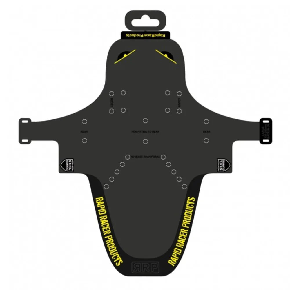 RapidRacerProducts Rapid Racer Products EnduroGuard Mudguard Black/Yellow