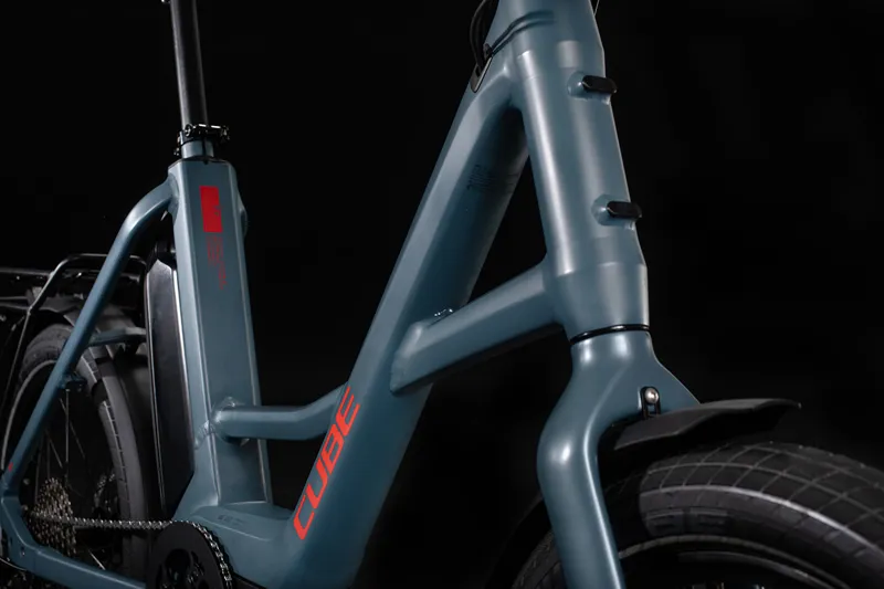 Cube Compact Sport Hybrid 20in Electric Bike 2020 Blue/Red-5