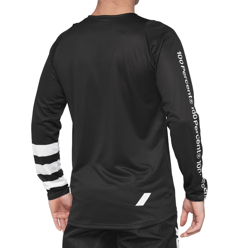 100% R-Core Youth MTB LS Jersey Black/White-1
