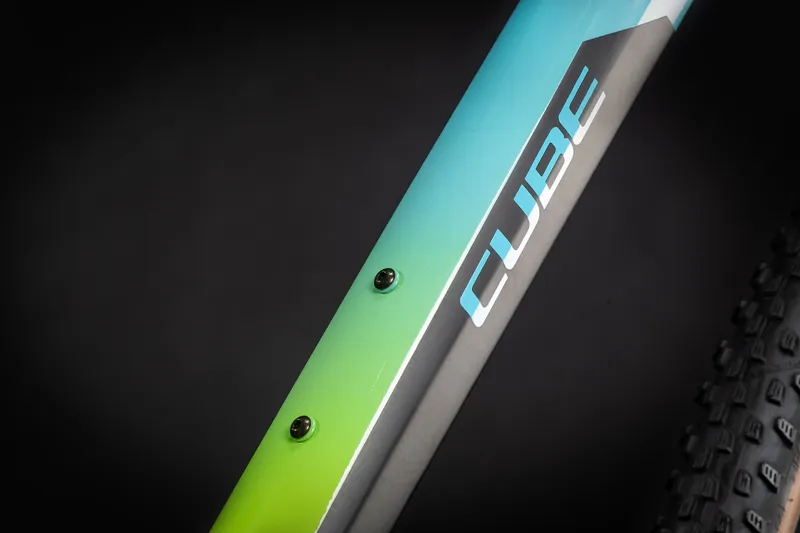 Cube Reaction Pro Hardtail Mountain Bike 2021 Blue/Green-3