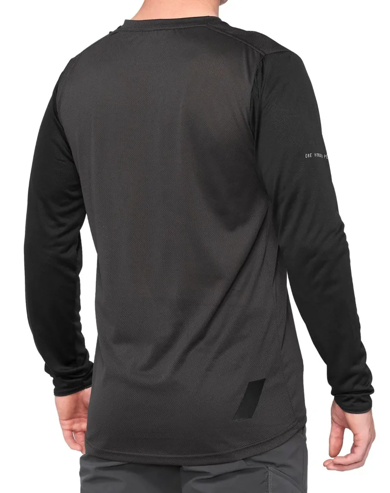 100 Percent Ridecamp LS MTB Jersey Black/Charcoal-1