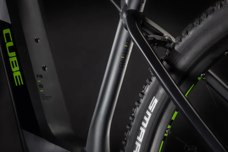 Cube Reaction Hybrid Performance 500 Electric Bike 2021 Iridium/Green-3