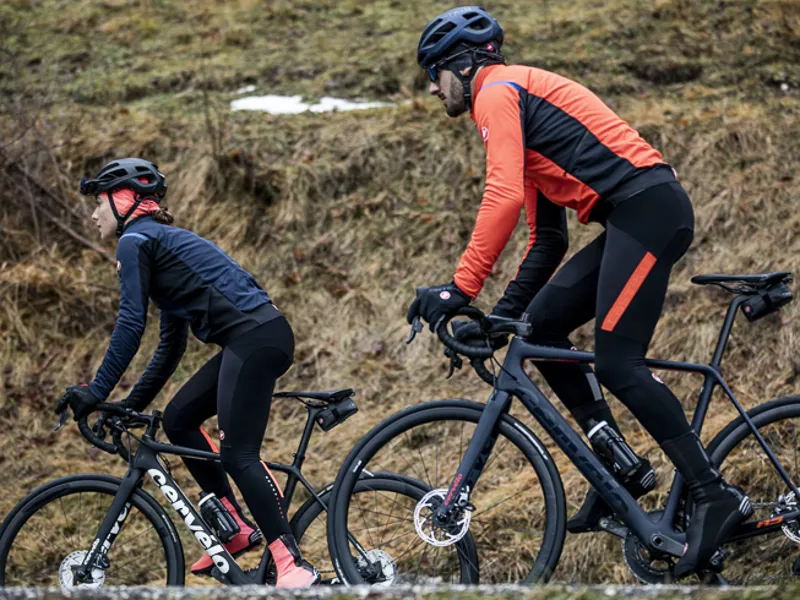 Castelli Sorpasso RoS Road Bibtight with Pad Black-4