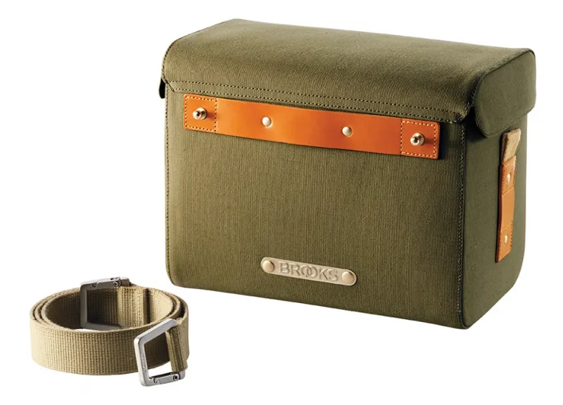 Brooks Isle Of Skye Handlebar Bag Green/Honey