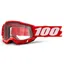 100 Percent Accuri 2 Enduro MOTO Goggles Neon/Red - Clear Lens