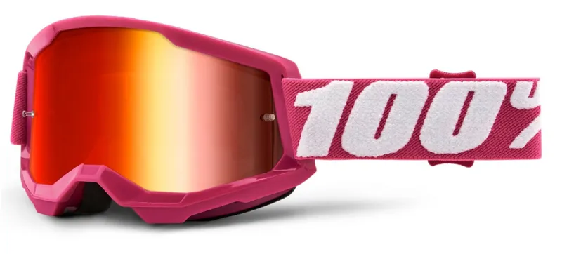 100 Percent Strata 2 Goggles Fletcher/Mirror Red Lens