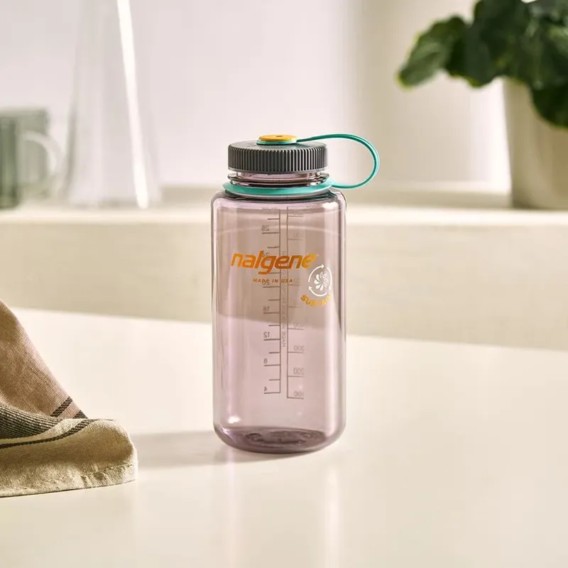 Nalgene Wide Mouth Sustain Tritan 50% Recycled 1L Bottle Aubergine-3