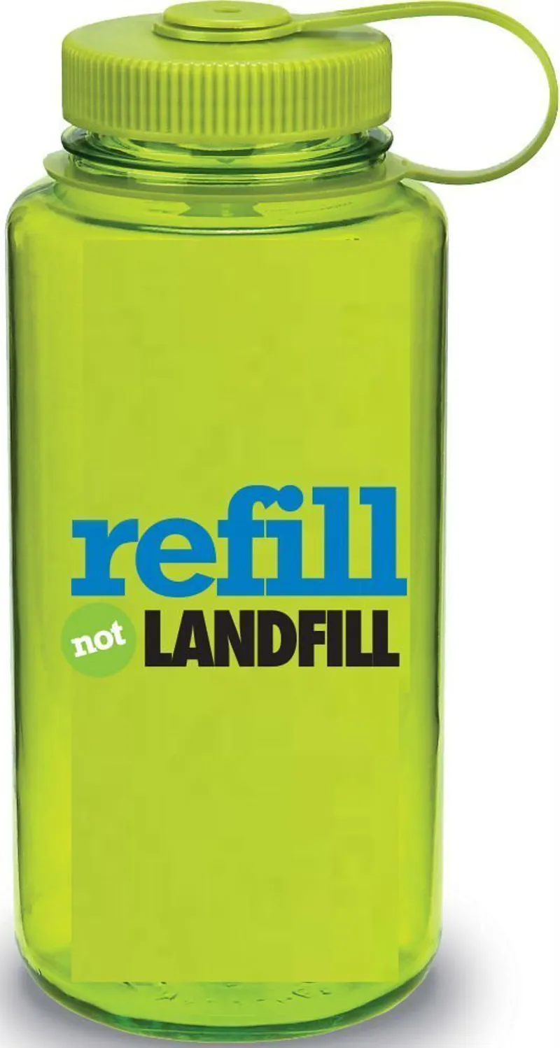 Nalgene Wide Mouth Tritan Bottle Landfill Spring Green
