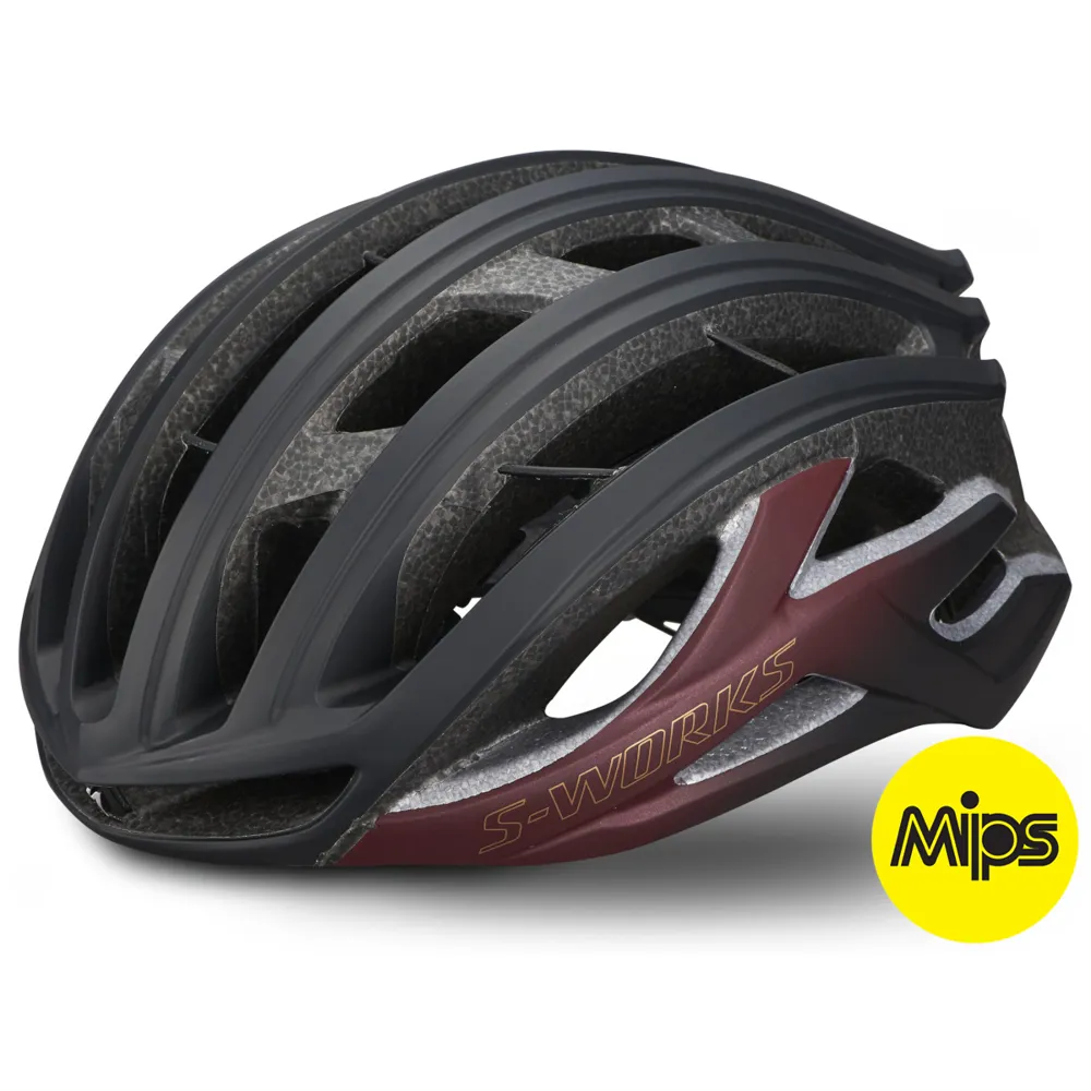 Specialized Specialized SWorks Prevail II Vent ANGI Ready MIPS SL Road Helmet Matte Maroon/Matte Black