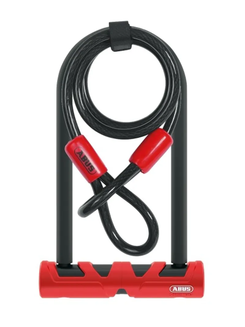 Abus Ultimate 420 And Cable 140mm Lock Black/Red