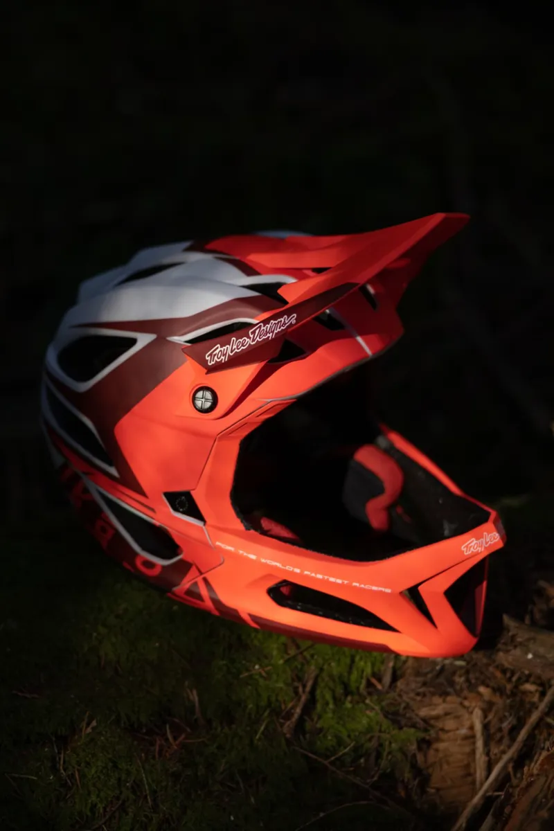 Troy Lee Designs Stage MIPS Full Face Helmet Valance Red-7