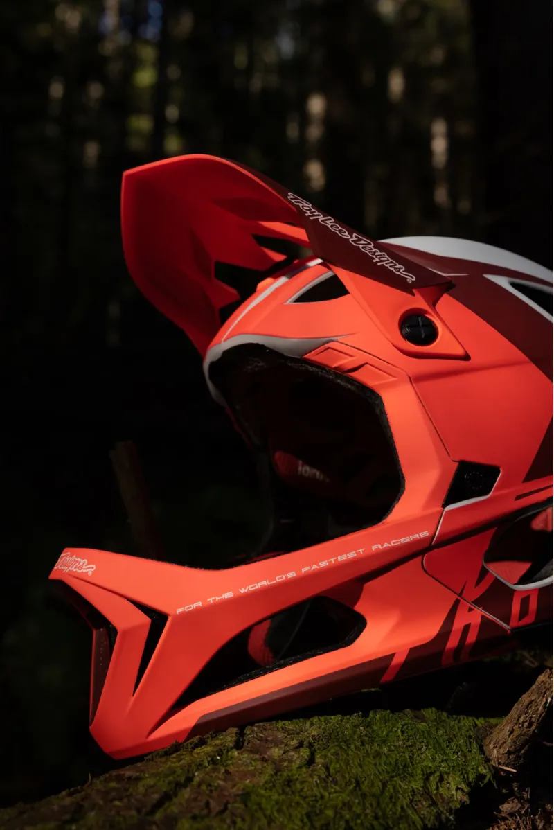 Troy Lee Designs Stage MIPS Full Face Helmet Valance Red-9