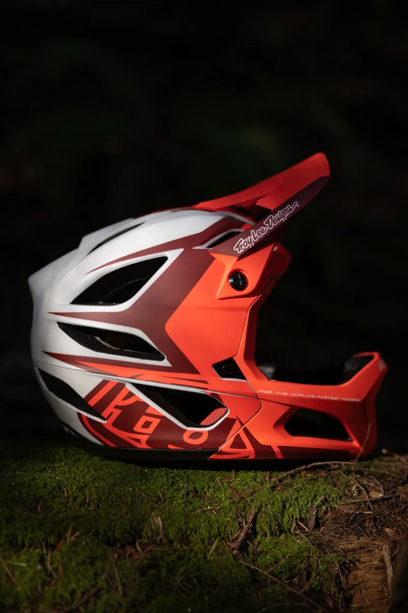 Troy Lee Designs Stage MIPS Full Face Helmet Valance Red-8