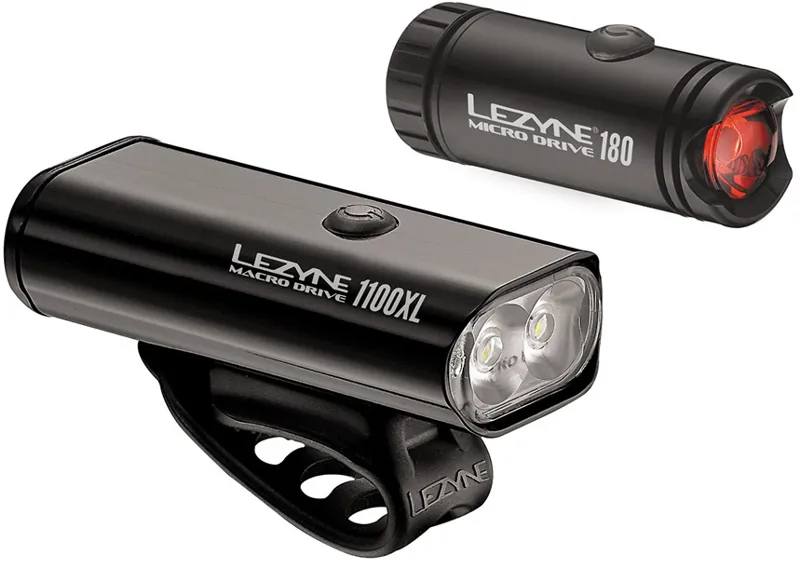 Lezyne Macro 1100/Micro 180 Light Set Black